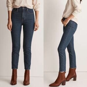Madewell Jeans Womens 27 Blue Perfect Vintage Haight Wash High Rise Tapered Leg
